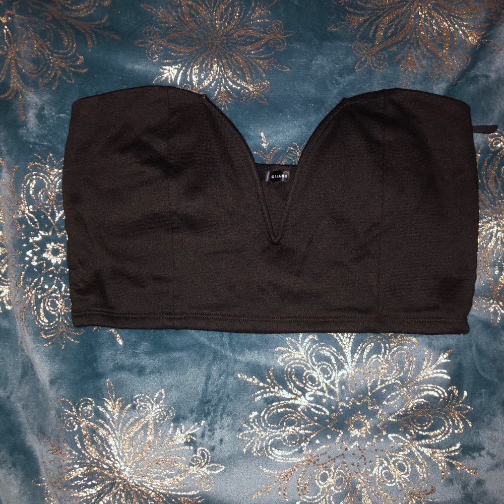 Black Bustier crop top